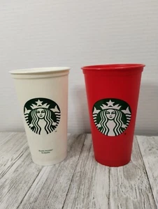 Starbucks Kunststoff Becher, 2er Set, beide je 16 Unzen - Bild 1 von 4
