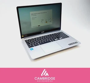 Acer Chromebook 315 15" 128GB eMMC N4500 4GB RAM Silver CB315-4H Grade A+ - Picture 1 of 12