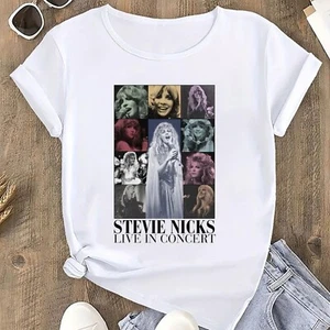 Stevie Nicks 90's Vintage Shirt Stevie Nicks Live in Concert 2025 Fan T-Shirt - Picture 1 of 6