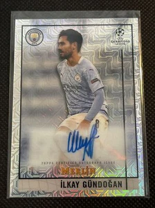 2020/21 Topps Merlin Chrome UEFA Ilkay Gundogan Rookie Auto Silver Mojo #d/99 - Picture 1 of 2