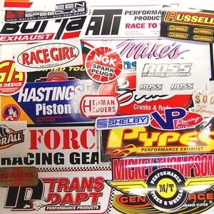 Gran Lote 25 Calcomanías de Ventana de Carreras Pegatinas NHRA Nascar Street Outlaws Bolsa de Agarre - Imagen 1 de 1