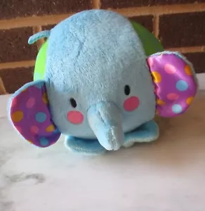 Fisher Price Elefante Peluche 7" Bola - Sonido de sonajero/arruga Juguete para bebé - Y5513 - Imagen 1 de 4