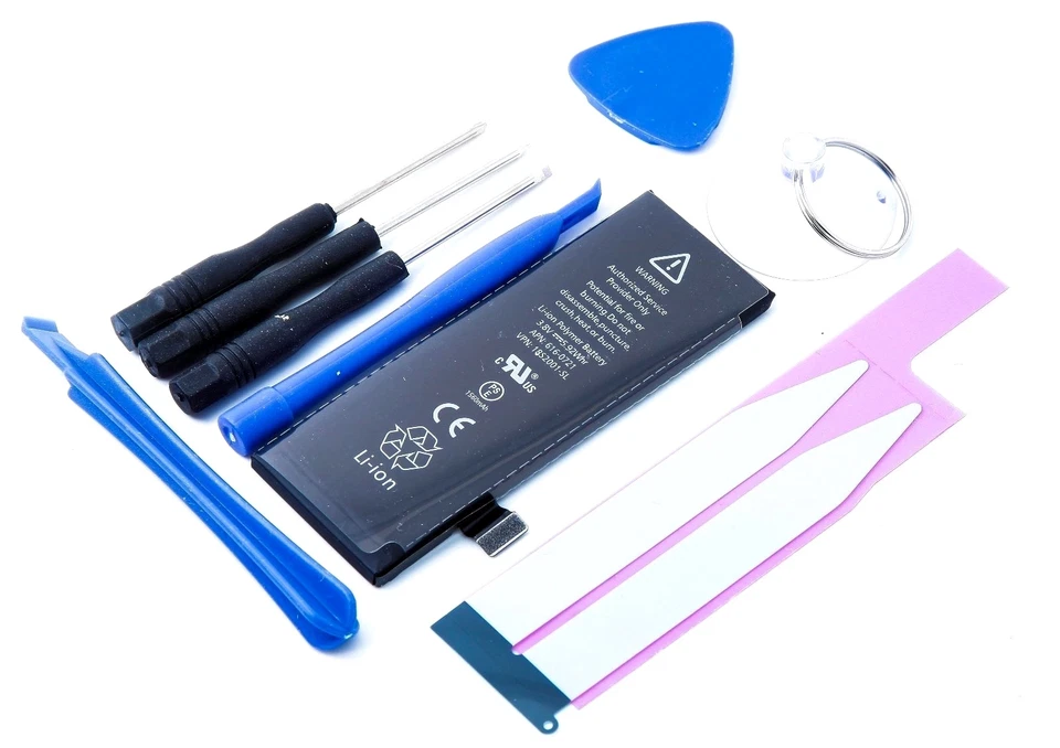 ERSATZTEILE-HANDY-SHOP Akku Battery Baterie Accu für iPhone 5s + Werkzeug + Klebestreifen + 2020