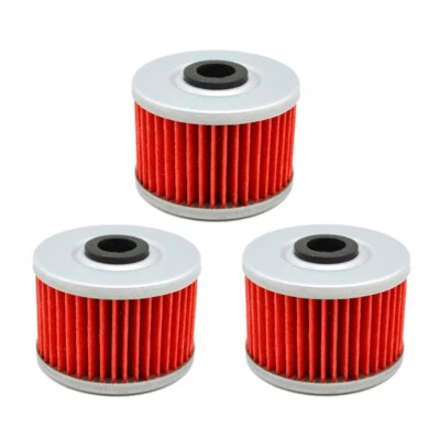 3 Oil Filters for Honda XR250L XR250R XR400R XR500R XR600R XR650R XR650L TRX300 - Image 1 of 2