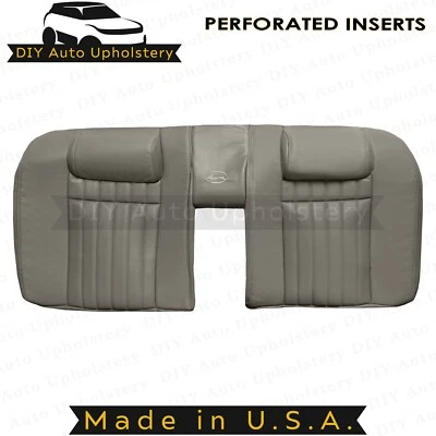 1994 to 1996 For Chevy Impala Rear Bench Top Synthetic Leather Seat Cover Gray - Image 1 of 3