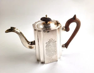 TEIERA IN ROYAL SHEFFIELD ARGENTO INGLESE PUNZONATO ORIGINALE - Imagen 1 de 9