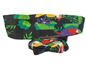 Cummerbund One Size  Geometric Tropical Colors Parr Set Tie - Picture 1 of 4