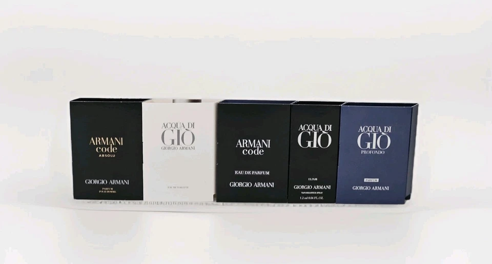 GIORGIO ARMANI Armani Acqua Di Gio Profondo Code Elixir Absolu 5 Verschiedene Parfum Spray