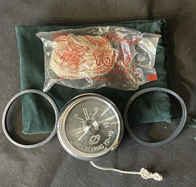 Tom Kuhn Yo-Yo Ball Bearing SB-2  Silver Colored With Velvet Bag , String 1997 - Image 1 of 4