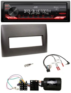 JVC Bluetooth USB DAB Lenkrad Autoradio für Fiat Stilo 2001-2007 schwarz - Bild 1 von 9