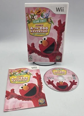 Juego Sesame Street ELMO'S A-TO-ZOO ADVENTURE (Nintendo Wii, 2010) Completo | CIB Foto 1 de 3