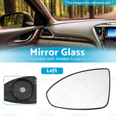 Suitable for Holden Cruze JG JH 2009-2016 Left Side Mirror Glass With Base - Image 1 of 4