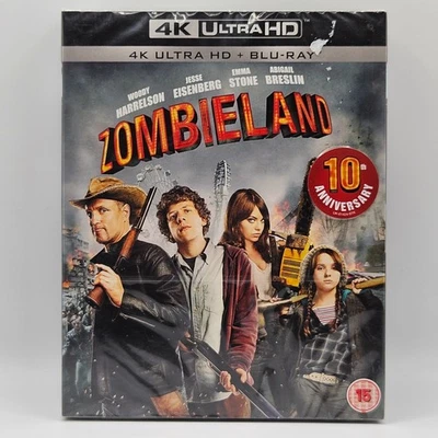 Zombieland 4K Ultra HD + Blu-ray (2009) Woody Harrelson, New & Sealed, Free Post - Image 1 of 4