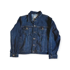 Goodfellow & Co. Trucker Jacket Blue Denim Jean Men's Large - Picture 1 of 19