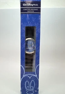 Disney Collectible Mickey Mouse Blue Dial Black Band Limited Release Watch IOB - Picture 1 of 4