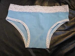 Palmers Nylon Pale Blue With White Panties Size Small - Picture 1 of 5