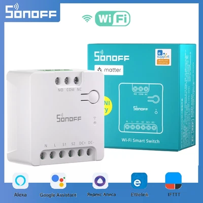 SONOFF Wi-Fi Smart Switch Dry Contact Relay AC/DC Power Supply Contactor Control - Image 1 of 4