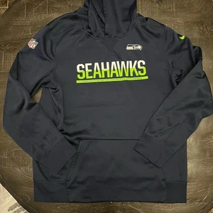 Nike Therma Fit NFL Seattle Seahawks Navy Blau Hoodie Sweatshirt Gr. L - Bild 1 von 3