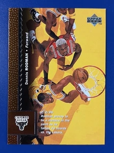 1996-97 Upper Deck Basketball Dennis Rodman Chicago Bulls #19 - Picture 1 of 2