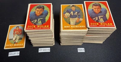 1958 Topps Football Cards 1-132 (P-NM) - You Pick - Complete Your Set - Image 1 of 4