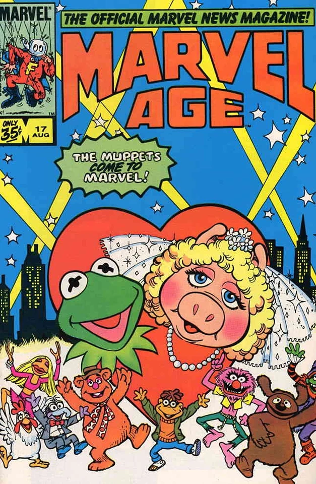 Marvel Age #17 FN; Marvel | Muppets cover - we combine shipping - Image 1 of 1
