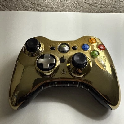Genuine Official Microsoft Xbox 360 Star Wars C-3PO Wireless Controller Gold VGC - Image 1 of 4