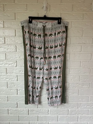Ellen Tracy Women's Elephant Lounge Capri Pajama Pant, Olive , X-LARGE - Image 1 of 4