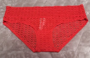 Victoria's Secret ROSA Logo Rojo Guiño Corazón Encaje Hiphugger Panty ~ MEDIANO ~ ¡NUEVO CON ETIQUETAS! - Imagen 1 de 8