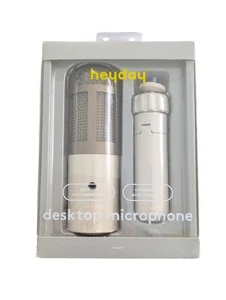 Z2N Desktop Microphone Stone White 6' USB cable Compatible w/Mac & PC By heyday - Afbeelding 1 van 4