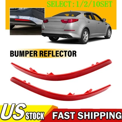 Pair Bumper Reflector For Kia Optima 2014-2015 2X Rear Left and Right 1~10X - Image 1 of 4