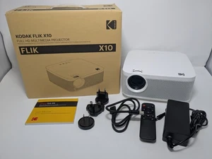 KODAK FLIK X10 Full HD Multimedia Projector Kit | 1080p Mini Compact Portable - Picture 1 of 2