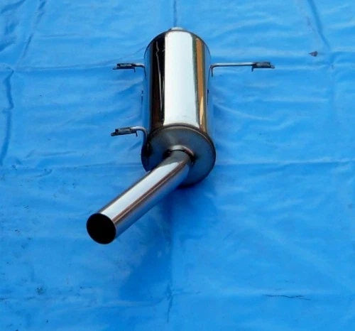 Endschalldämpfer VW Golf 1 Cabrio Edelstahl Sportauspuff bis 93 E Nummer 1x60 - Bild 1 von 1