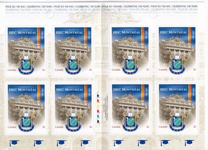 Folleto de estampillas Canadá 2007 BK348 "HEC Montreal" 8x $0,52 MNH - Imagen 1 de 1