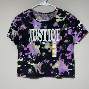 Justice Girls Tie Dye T-Shirt Size L (12-14). NWT! Short Sleeve Tee. Colorful. - Picture 1 of 6