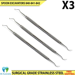 DENTAL FILLING SPOON EXCAVATORS CAVITY CARIOUS COMPOSITE INSTRUMENTS LAB TOOLS - Bild 1 von 34