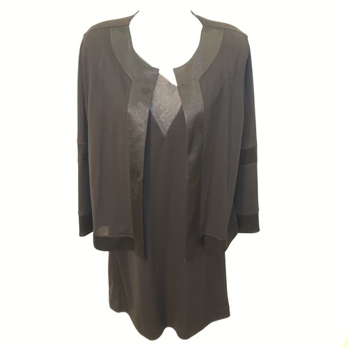 ABITO A TURNO nero BALENCIAGA taglia 42 preamato con GIACCA incorporata