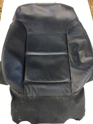 2009 BMW 535xi E60 FRONT Standard SEAT SKIN BLACK  #A1 - Image 1 of 4