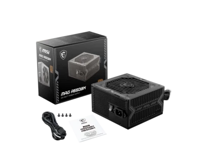 MSI MAG A550BN 550W ATX 80 PLUS BRONZE Power Supply PSU - Image 1 of 4