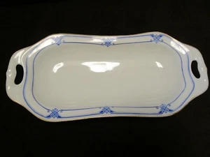 "Antigua bandeja/tazón de porcelana Art Nouveau Deco Uno Favorite Bavaria 12,5"" W 1920" - Imagen 1 de 9
