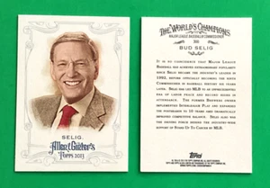 UNO. Allen Ginter 2013 Topps. BUD SELIG.  Comisionado de béisbol MLB. # 300 - Imagen 1 de 1