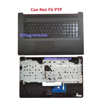 NUEVO reposamanos con teclado retroiluminado y panel táctil para HP 17-CA 17-BY L22749-001 EE. UU. Foto 1 de 4