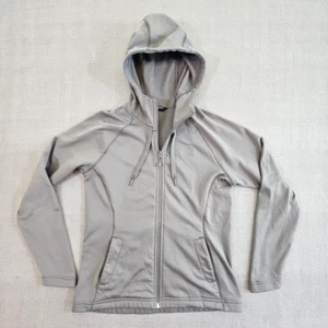 Chaqueta para mujer The North Face M gris Tech Mezzaluna cremallera completa sudadera con capucha suéter - Imagen 1 de 13