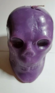 Purple Skull Candle  - Picture 1 of 2