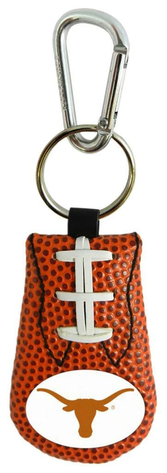Texas Longhorns Classic Leather Football Keychain [New] NCAA Key Chain Jewelry - Image 1 of 1