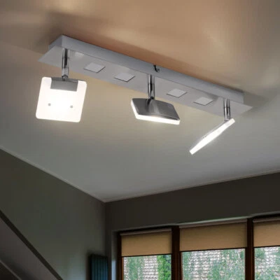 Lampada Da Soffitto Spot LED Regolabile Per Soggiorno L 45 Cm - Immagine 1 di 4