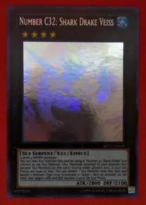YU-GI-OH! ABYR-EN039 Number C32: Shark Drake Veiss Abyss Rising Ghost Rare VLP - Foto 1 di 2