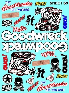 CLEAR VINYL Sticker Sheet 69 Sponsor Decal 1/24-1/16 Scale DIE CUT -PEEL & STICK - Picture 1 of 8