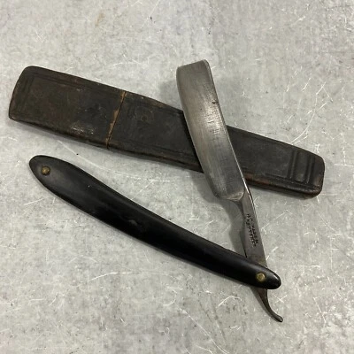 Antigua Navaja Wade & Butcher WR Recta Mango Negro + Caja Foto 1 de 4