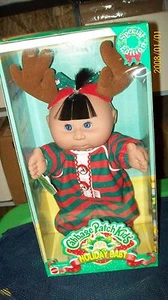 BY MATTEL BOXED CABBAGE PATCH KIDS HOLIDAY BABY REINDEER HTF - Picture 1 of 2