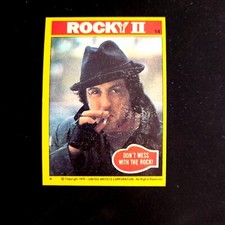 1979 Topps Rocky II Trading card #14 Dont mess with the Rock NM Pack Fresh)